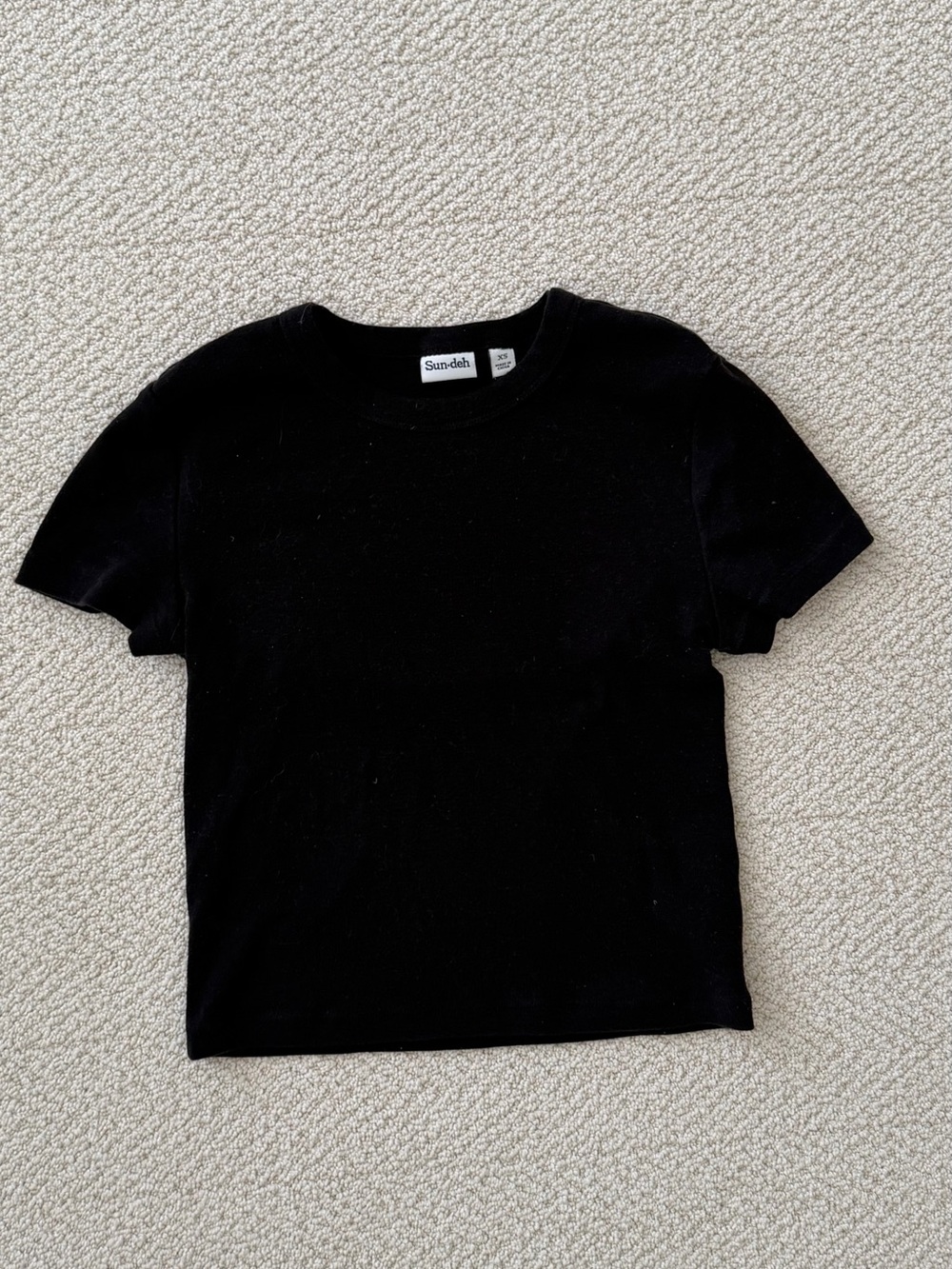 Aritzia Black Crewneck Tee